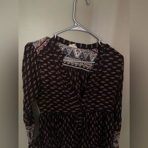 En Crème Black Patterned Tunic